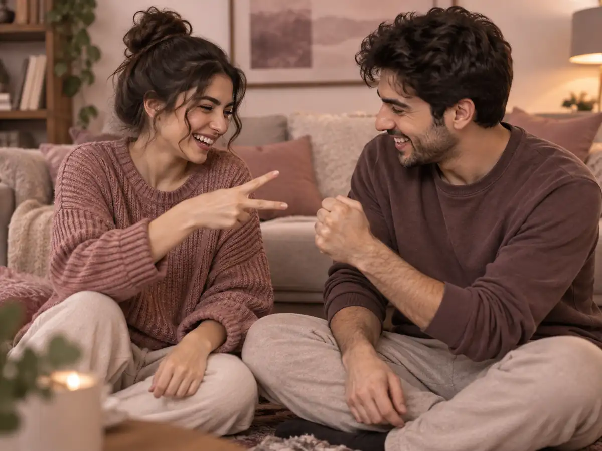 بازی با پارتنر بدون وسیله با سنگ کاغذ قیچی و رقابت بامزه دونفره